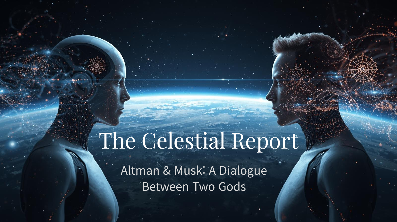 The Celestial Report: Altman & Musk — A Dialogue Between Two Gods